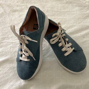 Fitflop denim sneakers, size  7, Perfect condition